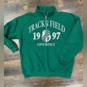 Green pullover sweatshirt